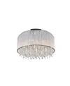 Cwi Lighting Benson 14 Light Flush Mount In Chrome