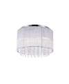 Cwi Lighting Spring Morning 6 Light Flush Mount In Chrome