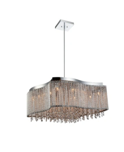 Cwi Lighting Claire 6 Light Chandelier In Chrome