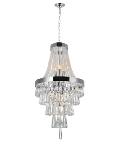 Cwi Lighting Vast 6 Light Chandelier In Chrome