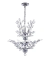 Cwi Lighting Ivy 6 Light Chandelier In Chrome