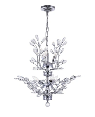 Cwi Lighting Ivy 6 Light Chandelier In Chrome