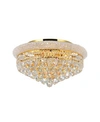 Cwi Lighting Empire 8 Light Flush Mount In Gold