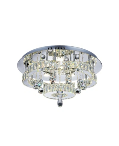 Cwi Lighting Cascata Led Flush Mount In Chrome