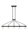 DESIGNER'S FOUNTAIN RAVELLA 5 LIGHT ISLAND CHANDELIER