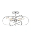 Designer's Fountain Designers Fountain Kenzo 3 Light Semi-flush In Chrome