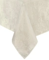 Elrene Poinsettia Elegance Jacquard Holiday Tablecloth In Ivory
