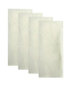 Elrene Poinsettia Elegance Jacquard Holiday Napkins, Set Of 4 In Ivory