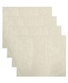 Elrene Poinsettia Elegance Jacquard Holiday Placemat, Set Of 4 In Ivory