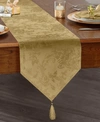 ELRENE POINSETTIA ELEGANCE JACQUARD HOLIDAY TABLE RUNNER