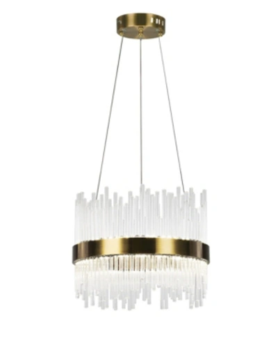 Cwi Lighting Genevieve Led Chandelier In Brass