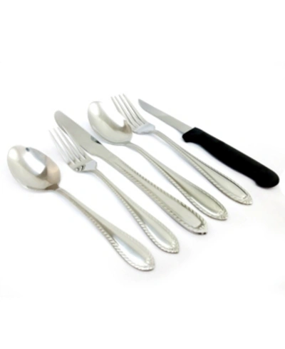 Gibson Home Wilmington Plus 55 Piece Flatware Set In Silver-tone