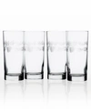 Rolf Glass Icy Pine Cooler Highball 15oz - Set Of 4 Glasses In No Color