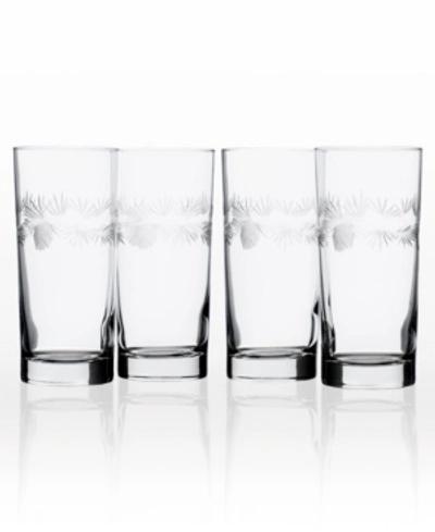 Rolf Glass Icy Pine Cooler Highball 15oz - Set Of 4 Glasses In No Color
