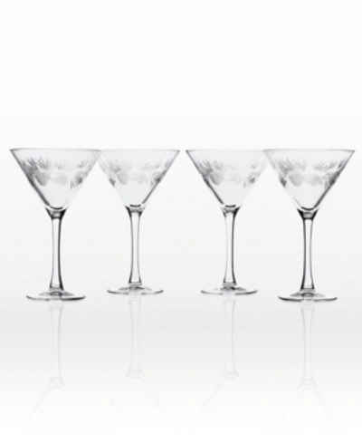 Rolf Glass Icy Pine Martini 10oz - Set Of 4 Glasses In No Color