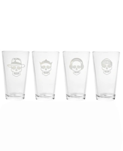 Rolf Glass Numbskulls Pint 16oz - Set Of 4 Glasses In No Color