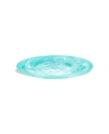 Nashi Home Round Platter In Aqua Swirl