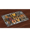 Ambesonne Live Laugh Love Place Mats, Set Of 4 In Multi