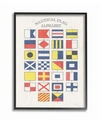 Stupell Industries Nautical Flag Alphabet Framed Giclee Art, 11" X 14" In Multi