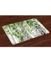 Ambesonne Woodland Place Mats, Set Of 4 In Multi