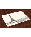 AMBESONNE CITY LOVE PLACE MATS, SET OF 4