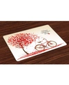 AMBESONNE VALENTINES DAY PLACE MATS, SET OF 4