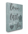 STUPELL INDUSTRIES LOVE GROWS BEST IN LITTLE HOUSES GRAY ILLUSTRATION CANVAS WALL ART, 24" X 30"