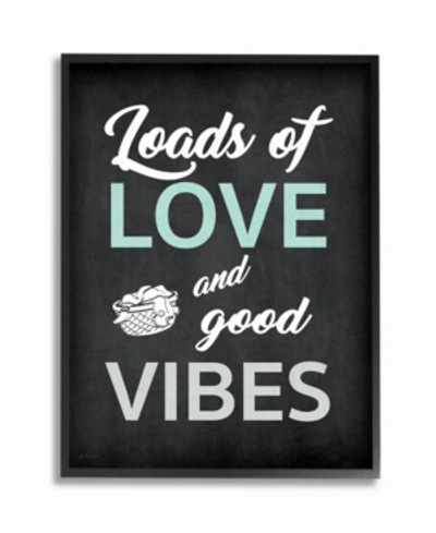 Stupell Industries Loads Of Love And Good Vibes Typography Framed Giclee Art, 16" X 20" In Multi