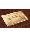 AMBESONNE RETRO PLACE MATS, SET OF 4