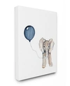 Stupell Industries Baby Elephant With Blue Balloon Canvas Wall Art, 24" X 30" In Multi