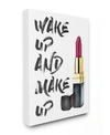 STUPELL INDUSTRIES WAKE UP AND MAKE UP CANVAS WALL ART, 30" X 40"