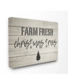 STUPELL INDUSTRIES FARM FRESH CHRISTMAS TREES VINTAGE-INSPIRED SIGN CANVAS WALL ART, 24" X 30"