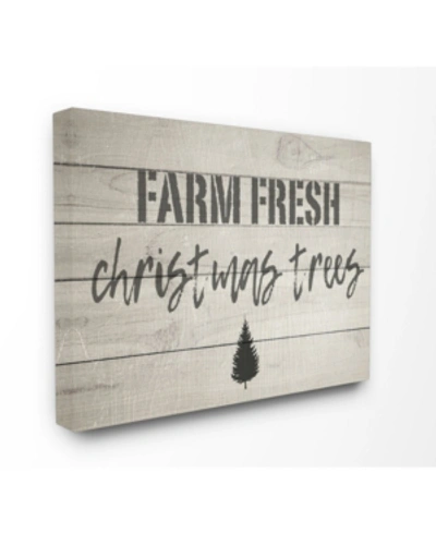 Stupell Industries Farm Fresh Christmas Trees Vintage-inspired Sign Canvas Wall Art, 24" X 30" In Multi