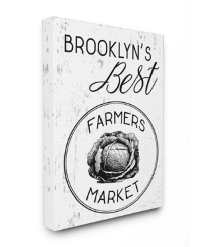 Stupell Industries Brooklyns Best Farmers Market Canvas Wall Art, 30" X 40" In Multi