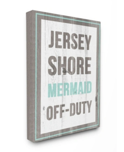 Stupell Industries Jersey Shore Mermaid Off Duty Canvas Wall Art, 30" X 40" In Multi