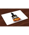 AMBESONNE HALLOWEEN PLACE MATS, SET OF 4