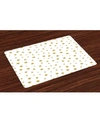 AMBESONNE STAR PLACE MATS, SET OF 4