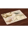AMBESONNE EUROPEAN PLACE MATS, SET OF 4