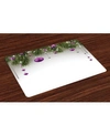 AMBESONNE CHRISTMAS PLACE MATS, SET OF 4