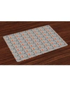 Ambesonne Modern Art Place Mats, Set Of 4 In Orange
