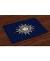 AMBESONNE PSYCHEDELIC PLACE MATS, SET OF 4