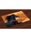 AMBESONNE HORSES PLACE MATS, SET OF 4