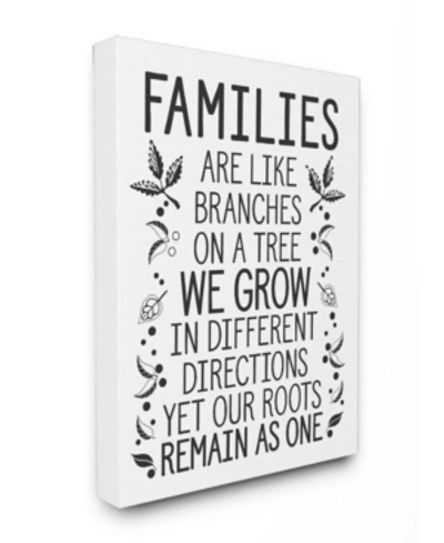 Stupell Industries Families Are Like Branches Canvas Wall Art, 30" X 40" In Multi