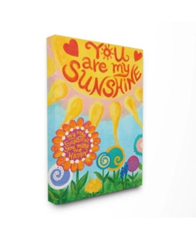 Stupell Industries The Kids Room You Are My Sunshine Canvas Wall Art, 30" X 40" In Multi