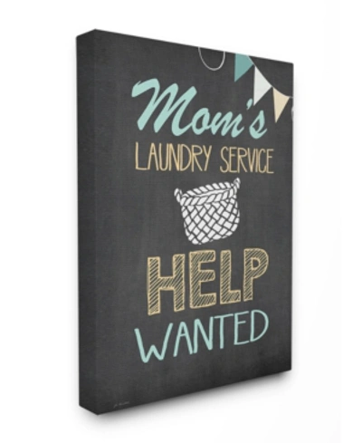 Stupell Industries Mom's Laundry Service Help Wanted Canvas Wall Art, 24" X 30" In Multi