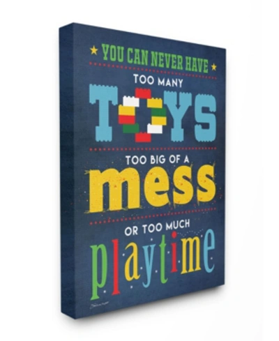 Stupell Industries Toys Mess And Playtime Canvas Wall Art, 30" X 40" In Multi