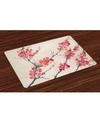 Ambesonne Floral Place Mats, Set Of 4 In Multi