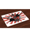 AMBESONNE JAPANESE PLACE MATS, SET OF 4