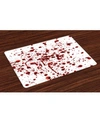 AMBESONNE HORROR PLACE MATS, SET OF 4