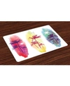 AMBESONNE TROPICAL PLACE MATS, SET OF 4